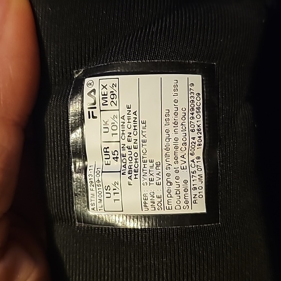 FILA Memory Layers Slip-Resistant Men's Sneakers SZ 11.5 NEW - Picture 5 of 5